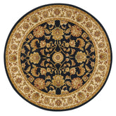 Kendra 3330B Navy Blue/Cream Round Traditional Rug - Pendle Village Furniture